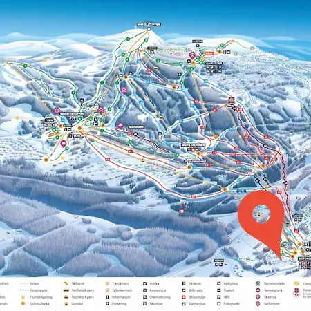 Ski-in Out 2 Bathrooms Apartmán Hafjell